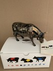 Cow Parade Figurine Tatooed Bovine  9171 2000 New York In Box Hang Tag  