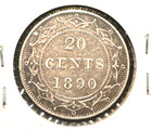 Canada Newfoundland 1890 20 Cents Km 4 Xf  2 
