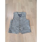 Joseph Abboud Gray Linen cotton Blend Button Front Vest   Men s Xl   Classic