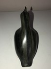 Vintage Signed Canadian Inuit Soapstone Bird Carving  Stone Sculpture Figurine