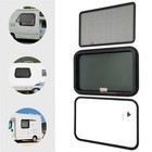 Rv Emergency Exit Window 30x20 Tinted With Net Screen Trim Ring For 1 5 2 Wall