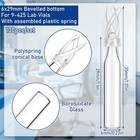 100pcs 2ml Hplc Autosampler Clear amber Vials 9-425 Screw Cap Vial Inserts 250ul