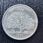 1999 P Connecticut State Quarter Rare Great Condition