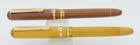 2 Pilot Woody Wood-like   Gold Fountain Pens - Fine Nibs - 1970s - New-old-stock