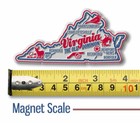 Virginia Premium State Magnet By Classic Magnets  2 9  X 2 7 