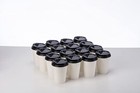 100 Pack 12 Oz Hot Beverage Disposable White Paper Coffee Cup With Dome Lid Lar