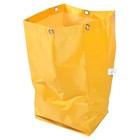 Janitorial Cart Bag - Canvas Conical Waste Bag - - 10883 26 Cc - 69x40cm Yellow