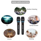 2x Wireless Microphone System Uhf Cordless Dynamic Mic   Receiver Dual Channel