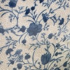 Vintage Blue   White Chinese Porcelain Square Lidded Ginger Jar Floral Crackle