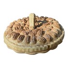Vintage Pecan Pie Keeper Covered Dish Dessert Holder Handmade Mccloud Molds 9 In