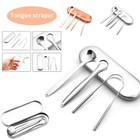 3-pack Tongue Scraper Cleaner Stainless Steel Dental Fresh Breath Cleaning Oral