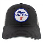 Michelob Ultra Logo Patch Black Colorway Adjustable Hat Black