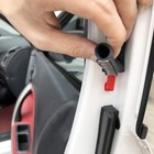 3 4inch D Shape Car Door Rubber Weather Stripping Self-adhesive Soundproof Seal