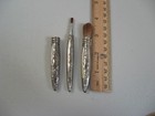 Vintage Silver Plated Makeup Brushes 2 Brushes   1 Handle