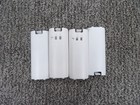 Nintendo Wii Remote Battery 2 Covers   2 Rechargeable Battery Pack Lot White