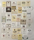 40 Vintage Unused Wine   Spirits Labels Mostly French Paper Ephemera Craft Lot