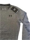 Under Armour Mens Heatgear Compression Long Sleeve Shirt Large Heather Grey L