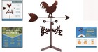 Durable Copper Rooster Weathervane With Stainless Steel Bearings - Made In Usa
