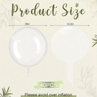 Sumind 40 Pcs 36  Bobo Clear Balloons For Stuffing Bubble Decor Wedding Party