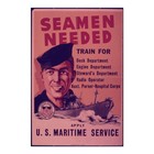 Seamen Needed Wwii Propaganda Poster Aluminum Sign