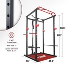 Multi-functional Power Cage Home Adjustable Pullup Squat Rack Capacity Comprehen
