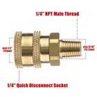 Pressure Washer Coupler  Quick Connect Fitting  Female Npt Socket To Male Thr   