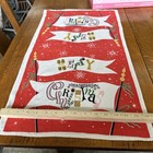 Vintage    merry Christmas    Kitchen Tea Towel From Town House