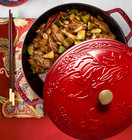 Staub Enameled Cast Iron Essential French Oven With Horse Lid  5-qt
