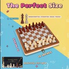 Tgc Magnetic Wooden Cdb Chess Set 15  Folding Board  Handmade Wooden Pieces     