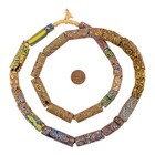 Antique Venetian Millefiori African Trade Beads  20689 10mm Ghana Multicolor