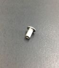  100  1 8 X 7 32 Semi Tubular Rivet Brass Nickel Oval Head  125 X  219 Usa