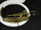 Conn 36k Bbb Fiberglass Sousaphone Restored Elkhart 1963 With Neck Bits  Bag   1