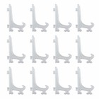 12 Pcs Display Stand Easels Plate Picture Holder Photo Frame Frosted Home Decor