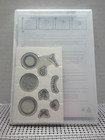 Stampin Up  Collage Curios Rubber Stamp Set - Complete Set Of 9 - 129102