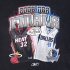 Vintage Reebok 2006 Nba Finals T Shirt Men 2xl Miami Heat Dallas Mavericks Black