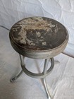 Old Vintage Industrial Metal Stool Jm Manufacturing Garage Shop Tool Chair