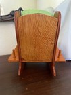 Sewing Pin Cushion Wood Rocking Chair Thread Pins Scissors Holder 8 