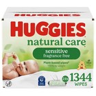 Huggies Natural Care Sensitive Baby Wipes  Unscented  24 Packs  1344 Total Count