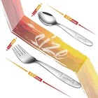 4 Piece Stainless Steel Toddler Forks And Spoons With Smooth Rounded Edges