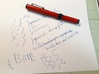 Unusual Justrite Red Hump Filler From Japan W  2 Wahl Nib New Sac Installed