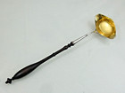 Antique Swedish Large Silver Ladle Wooden Handle Scandinavian Sweden Sterling