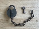 Vintage Yale Large Brass Padlock With Key
