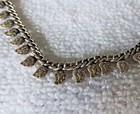 Vintage Tribal Style Sterling Feather Ankle Bracelet Anklet