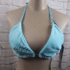 Faux Fur Triangle Bra Top Womens Large Rhinestone Halloween Gwen Stefani Y2k 90s