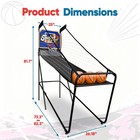 Foldable Arcade Basketball Game With Electronic Scorer   3 Basketballs For Adult