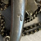 Antique Russian  84 Silver Men s Vest Pins Fob Seal Chains Tiflis Baron Monogram