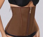 Fajas Reductoras Colombianas Double Layered Wasit Trainer  mocha  - Xs