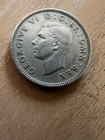 1947 Uk Great Britain One 1 Shilling King George Vi - Vintage Crown England Coin