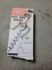 Vtg Ford Post Hole Digger No  757 For 961 Power-master Tractor Metal Toy Hubley
