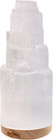 Himalayan Glow Selenite Crystal Lamp 20cm Large  Hand Curved Crystal Lamp With  